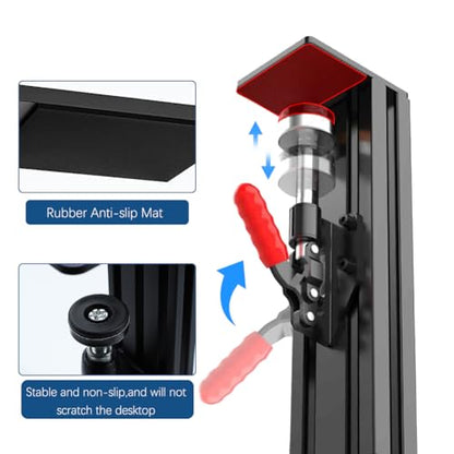 Flight Sim Hotas Desk Mount Compatible with Logitech X56,X52,X52 Pro/ Thrustmaster T-Flight Hotas X,SimTask Farmstick,Sol-R2,T16000M FCS/ VKB Gunfighter Mk.lll,Gladiator/Pro/Airrow/ VPC Mongoos T-50