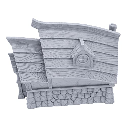 Fishing Village Home by Makers Anvil, 3D Printed Tabletop RPG Scenery and Wargame Terrain for 28mm Miniatures