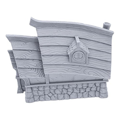 Fishing Village Home by Makers Anvil, 3D Printed Tabletop RPG Scenery and Wargame Terrain for 28mm Miniatures