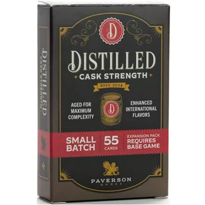 Distilled: Cask Strength - 55 Card Mini Expansion, Spiritied Strategy Board Game, New Upgrades & Flavors, Ages 14+, 1-5 Players