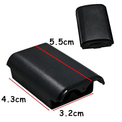 4 Pack Battery Box Battery Cover for Xbox 360 Wireless Controller, Replacement Battery Pack Cover Shell Case Kit for Xbox 360 Controller(Black) [video game] - size: 4 Pack