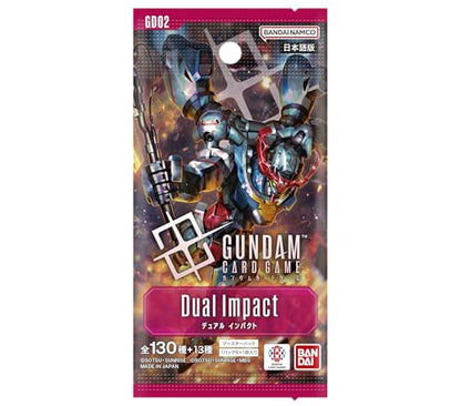 Bandai (BANDAI) Gundam Card Game Booster Pack Dual Impact [GD02] (Box) 24 Packs Included