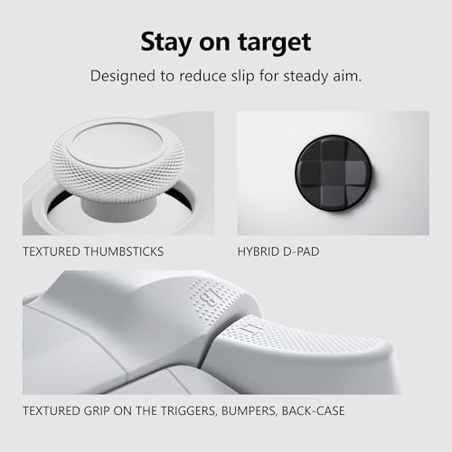 XBOX Wireless Gaming Controller | Robot White | Consoles, PCs, TVs, mobile, and more | Textured Grip | Wireless, Bluetooth, USB-C Connectivity - style: Robot White