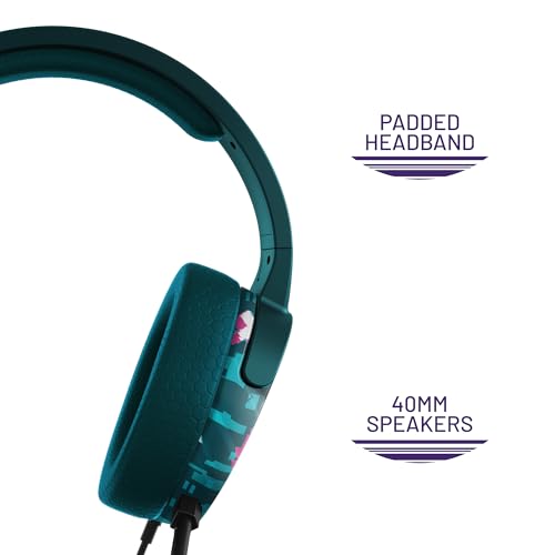 4Gamers Panther Gaming Headset Glitch - Teal, Compatible with PS4, PS5, Xbox, Switch & PC - color: Teal