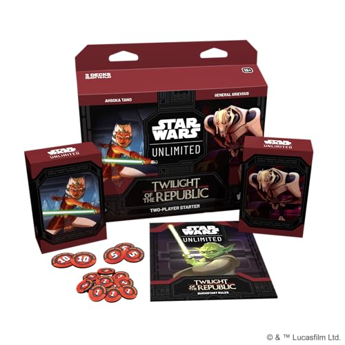 Star Wars: Unlimited TCG Twilight of the Republic Starter Set | Master the Clone Wars! Trading Card Game for Kids & Adults, Ages 12+, 2 Players, 20 Mins