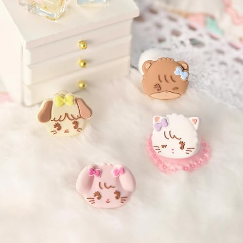 GeekShare 4PCS Switch Thumb Grip Caps,Kawaii Thumbstick Caps,Soft Silicone Joystick Cover Compatible with Switch/OLED/Lite - Mikko Sweet Thoughts - color: Mikko Sweet Thoughts