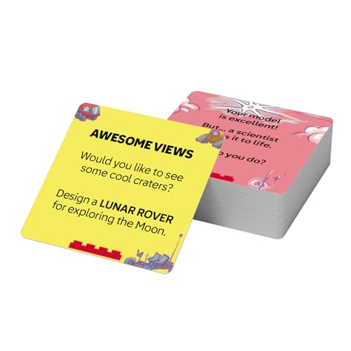 LEGO Recreate Activity Cards – Tech | Build & Play Game with 30+ Activity Cards & 25 LEGO Elements | Ages 6+ - style: Tech