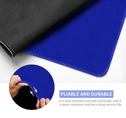 Large Tabletop Game Playmat - Water & Stain Resistant Non-Slip Desk Mat for Poker, Mahjong, Card & Roleplaying Games - Thick Stitched Edge Cushioned Rubber Mat (240 * 120cm*2mm) Blue - color: Blue, size: 47.2" x 94.5"
