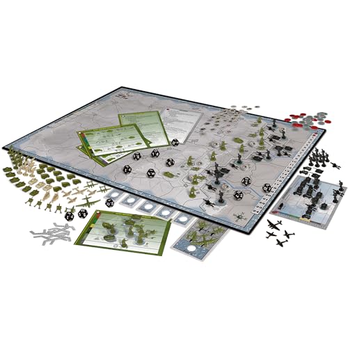 Renegade Game Studios Axis & Allies Battle of the Bulge WWII Board Game | 2 Player Strategy Wargame with 138 Miniatures, Hexagonal Grid Movement, Ardennes Map and Tactical Combat, Ages 14+
