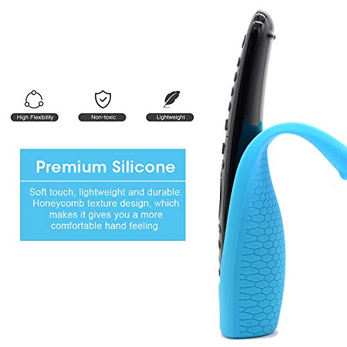 Remote Silicone Case Compatible with LG AN-MR19BA Smart TV Magic Remote Control, Shockproof Protective Cover for LG Smart TV Remote AN-MR18BA/AN-MR650/AN-MR600 (Glow Blue) - color: Glow Blue