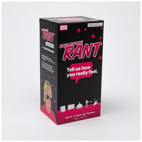 Spin Master Games One Minute Rant The Controversial Family Game | Rant For 60 Seconds On A Topic, Sparks Lively & Funny Debates, Great Pick For Family Game Night, For 3-8 Players, Ages 12+