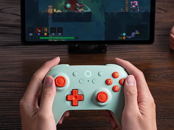 8Bitdo Ultimate 2C Wireless Controller for Windows PC & Android (Mint) | 1000Hz Polling Rate, Hall Effect Joysticks & Hall Triggers, Remappable L4/R4 Bumpers - color: Mint