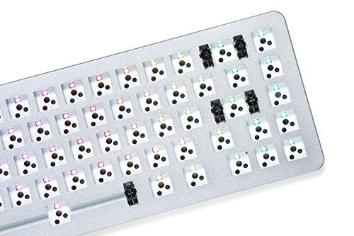 Drop ALT Mechanical Keyboard — 65% (67 Key) Gaming Keyboard, Hot-Swap Switches, Programmable Macros, RGB LED Backlighting, USB-C, Doubleshot PBT, Aluminum Frame (Barebones, Gray) - color: Space Gray, style: Barebones