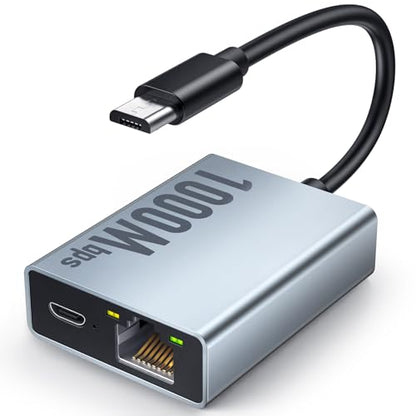 ELECTOP 1000 Mbps Ethernet Adapter for Fire TV Stick, Micro USB to RJ45 Gigabit Ethernet Network Adapter Compatible with 4K Fire Stick, Chromecast Google Home Mini and More Streaming TV Sticks - color: Black 1000 Mbps Micro USB Ethernet Adapter 1 Pack