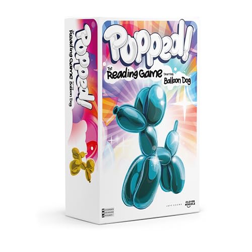 Popped! Reading Game - Learn Reading Skills in Weeks - Exciting Phonics Game for Kids Ages 4-9 - CVC Educational Game Must Haves for Preschool, Kindergarten, 1st - 3rd Grade
