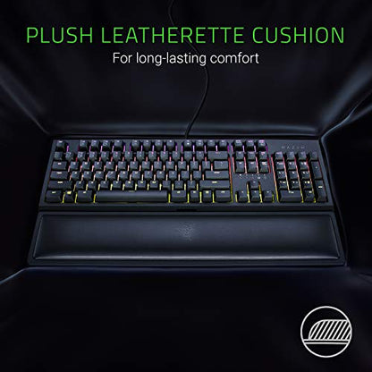 Razer Ergonomic Wrist Rest for Full-Sized Keyboards: Anti-Slip Rubber Base - Angled Incline - Classic Black - size: Full-Sized Keyboard, style: Memory Foam