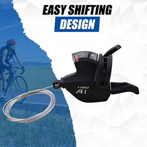 WEEROCK Bike Shifter Lever 18 Speeds 3X6 Thumb Gear Shift Lever for Mountain Bicycle - color: 3X6 Speed