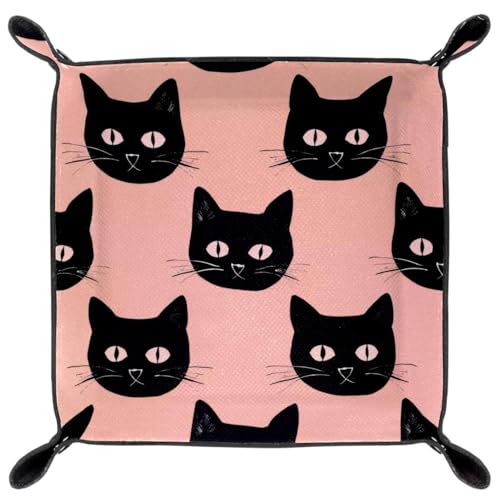 Black Cats Pattern Dice Tray Dice Rolling Tray Folding Dice Holder for Dice Games, Like RPG, DND and Other Table Games - color: Multi 2