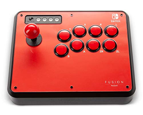 POWER A Fusion Wireless Arcade Stick for Nintendo Switch, Lite, Fight Stick, Gamepad, Game Controller, Bluetooth Controller, Officially Licensed - Nintendo Switch