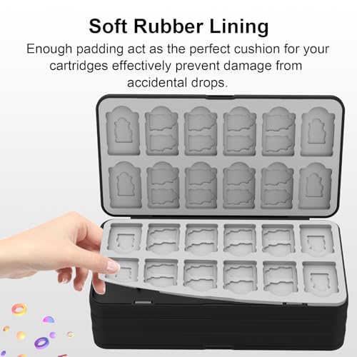 iPLYGAM Switch Game Case Holder for Nintendo Switch 2/OLED/Lite with 96 Cartridge Slots and 160 Micro SD Card Storage, Portable Game Protective Organizer Traveler Gift Accessories