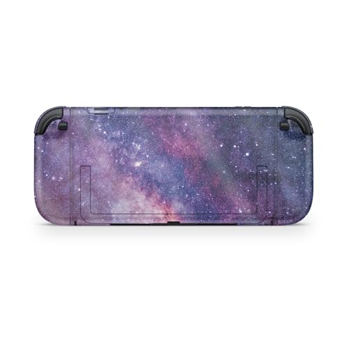 Glossy Glitter Gaming Skin Compatible with Nintendo Switch 2 Console Only - Violet Stars - Premium 3M Vinyl Protective Wrap Decal Cover - Easy to Apply | Crafted in The USA by MightySkins - color: Violet Stars, size: Switch 2 Console Skin Only, style: Glo