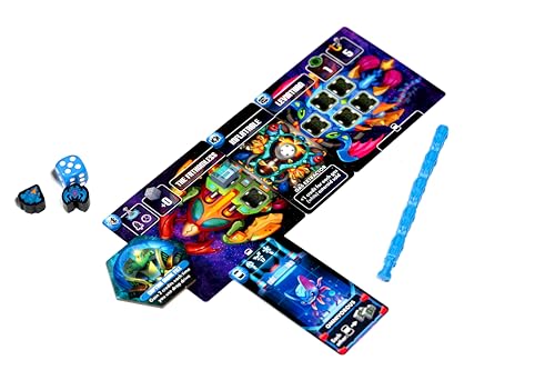 Phase Shift Games Drop Drive Deeper Space Edition Bundle, 2-5 Players | Phase Shift Games Drop Drive: Deeper Space Edition; deluxe sci-fi board game bundle; 2-5 players; ages 8+ | Base Game, Strange Signals Expansion, 5th Captain Pack, Luxury Links, Upgra