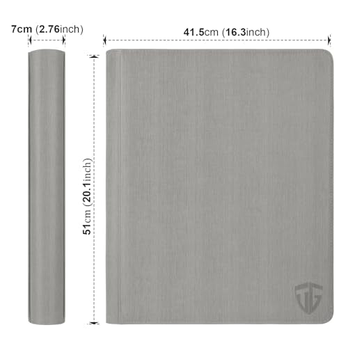 16 Pocket Toploader Binder,Holds 640 3”x4” Toploader Hard Cases,Sleeves Card Collection Binder,20 Double Sided Pages,Compatible with Trading & Sports Holder(Gray) - color: Gray, size: 16 Pocket