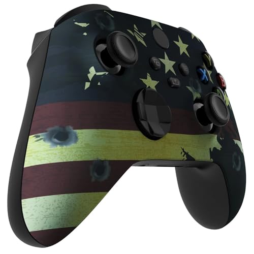 Stealth Controllers Wireless Controller for Xbox Series S, Xbox Series X, Xbox One - Soft Touch Feel - Custom Series S/X Controller (American Flag) - color: American Flag