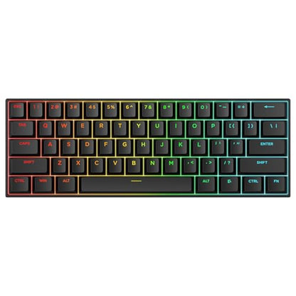 MCHOSE Ace 60 PRO Gaming Keyboard 60 Percent, Hall Effect Keyboard Wired, Magnetic Switch Keyboards Rapid Trigger, 8K Polling Rate, Adjustable Actuation Point, RGB Lighting, HotSwap, Black - color: 60Pro-Black TTC Uranus Switch
