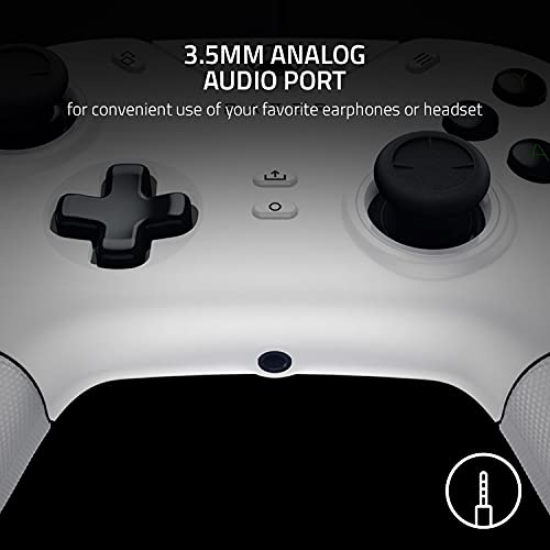 Razer Wolverine V2 Wired Gaming Controller for Xbox Series X|S, Xbox One, PC: Remappable Front-Facing Buttons - Mecha-Tactile Action Buttons and D-Pad - Trigger Stop-Switches - White - color: White, size: Controller Only, style: Wolverine V2