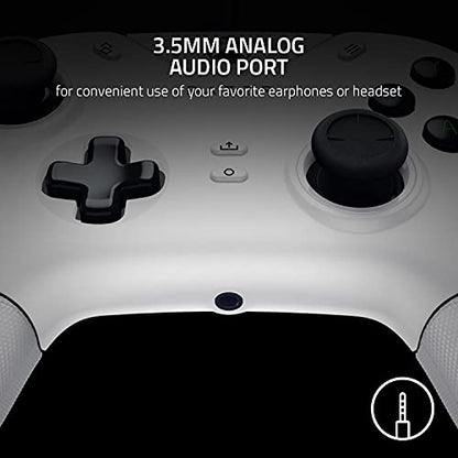 Razer Wolverine V2 Wired Gaming Controller for Xbox Series X|S, Xbox One, PC: Remappable Front-Facing Buttons - Mecha-Tactile Action Buttons and D-Pad - Trigger Stop-Switches - White - color: White, size: Controller Only, style: Wolverine V2