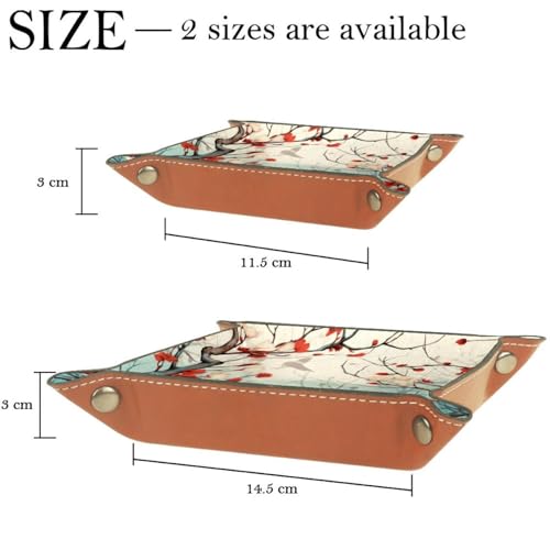 Blossom Tree Dice Tray PU Leather Dice Rolling Tray Folding Dice Holder for Dice Games, Like RPG, DND and Other Table Games - color: Multi 4
