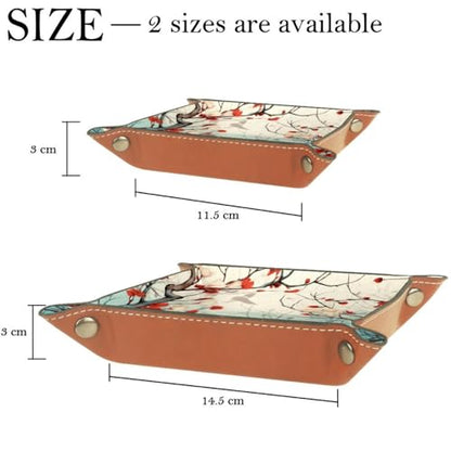 Blossom Tree Dice Tray PU Leather Dice Rolling Tray Folding Dice Holder for Dice Games, Like RPG, DND and Other Table Games - color: Multi 4