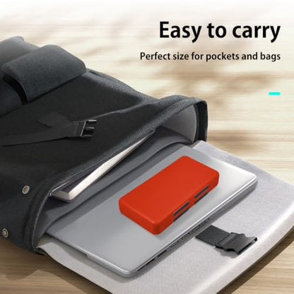 ONETIAOLONG Switch Game Case Holder for Switch 2 & OLED & Lite with 48 Cartridge Slots and 96 Micro SD Card Storage with Magnetic Closure,Protective Hard Shell and Soft Lining for Easy carrying - color: Red, style: 48-slots