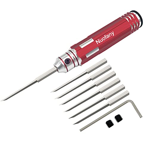 Prime Model Scriber Gundam Resin Carved Scribe Line Hobby Cutting Tool Chisel 7 Blades 0.1/0.2/0.4/0.6/0.8/1.0/2.0mm
