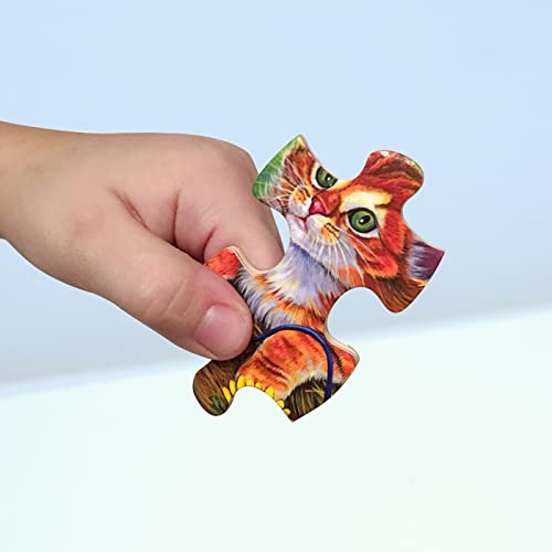 Masterpieces 48 Piece Fun Facts Jigsaw Puzzle for Kids - Dinosaur Friends Wood Puzzle - 12"x12" - style: Dinosaur Friends