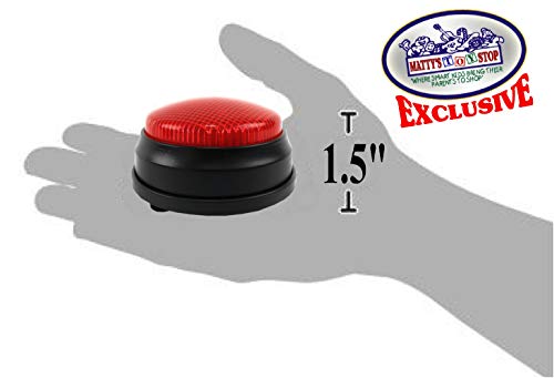 Matty's Toy Stop Lights & Sounds Electronic 3 Mode Red & Blue Game Answer Buzzer and Count Down Timer Gift Set Bundle (Perfect for Games, Classrooms, etc.) - 2 Pack
