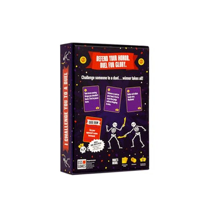 I Challenge You To A Duel | Challenge Party Game for Teens & Adults | 150 Cards, 36 Skull Tokens, 3+ Players, Ages 14+, Challenge Game, Tweens & Teens, Game Night, Birthday Parties, Large Groups