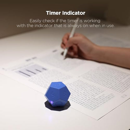 mooas Dodecagon Time Ball Rechargeable Mini Timer (Blue) - color: Blue