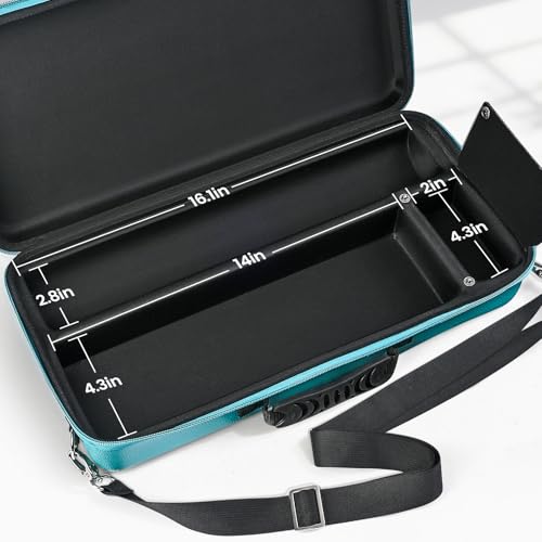 Playmat & Deck Box Carrying Case With 4 Deck Boxes, Rigid, Teal | 3 compartments for playmat, deck box & dice. Fits 14"-16" playmats. Adjustable shoulder strap & handle included. - color: Teal, size: Case