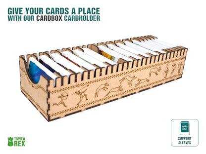TowerRex Organizer for Paleo Board Game and Paleo Expansions, Board Game Insert, Token Tray, Card Holder, Board Game Accessories
