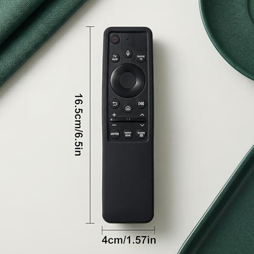 2 Pack Protective Silicone Remote Case Cover Compatible with Samsung Smart TV Remote BN59 Series, Anti-Slip Shockproof Sleeve Skin (Black) - color: Black