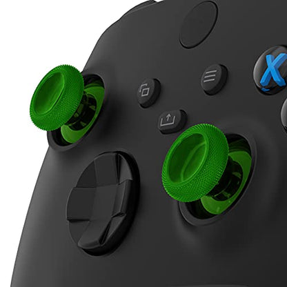 eXtremeRate Replacement Thumbsticks for Xbox Series X/S Controller, Joysticks Repair Kit Accessories, Custom Analog Stick Buttons for Xbox One S/X/Elite Controller - Clear Green - color: Clear Green