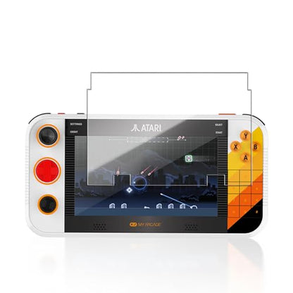 1 Pack Screen Protector for My Arcade Atari Gamestation Go Handheld Game Console, 9H Hardness Tempered Glass for My Arcade Atari Gamestation Go,Anti-Scratch, HD Clarity,Bubble Free