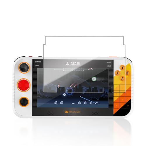 1 Pack Screen Protector for My Arcade Atari Gamestation Go Handheld Game Console, 9H Hardness Tempered Glass for My Arcade Atari Gamestation Go,Anti-Scratch, HD Clarity,Bubble Free