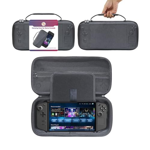 Hesupy for Legion Go Case Storage Bag, EVA Protective Cover Bag Shockproof Travel Carrying Case with 9 Game Card Slots for Legion Go Handheld Gaming Console