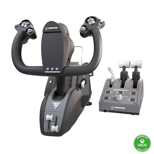 Thrustmaster TCA Yoke & Quadrant Boeing Edition Flight Pack - XBOX & PC | 787 Dreamliner replica, pendular motion, throttle unit with autopilot, metal build, 35 action buttons, 2 extra axes, for MSFS - style: Quadrant + Yoke