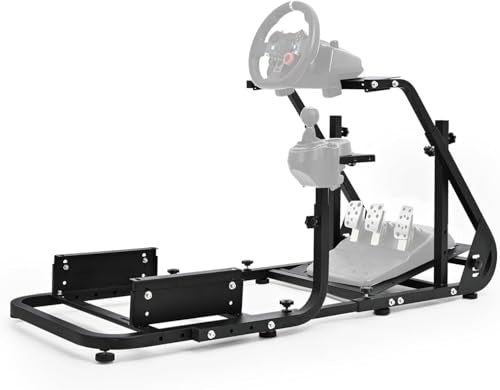 Racing Cockpit Frame Fit for Logitech G25 G27 G29 G920 Without Wheels Pedals and Real Racing Seat Driving Simulator Cockpit with Capacity 220LBS