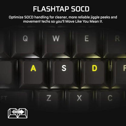 Corsair Vanguard 96 Wired Mechanical Gaming Keyboard – 96% Layout, MLX Fusion Tactile Switches, 8000Hz Polling, LCD Display, Virtual Stream Deck, G-Keys, SOCD Flashtap, QWERTY US – Black - style: Tactile Fusion Switches