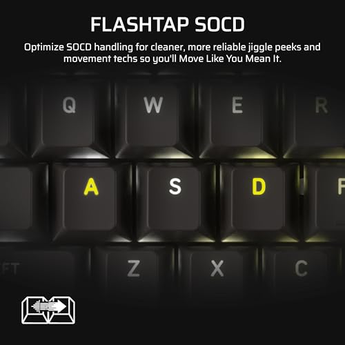 Corsair Vanguard 96 Wired Mechanical Gaming Keyboard – 96% Layout, MLX Plasma Linear Switches, 8000Hz Polling, LCD Display, Virtual Stream Deck, G-Keys, SOCD Flashtap, QWERTY US – Black - style: Linear Plasma Switches